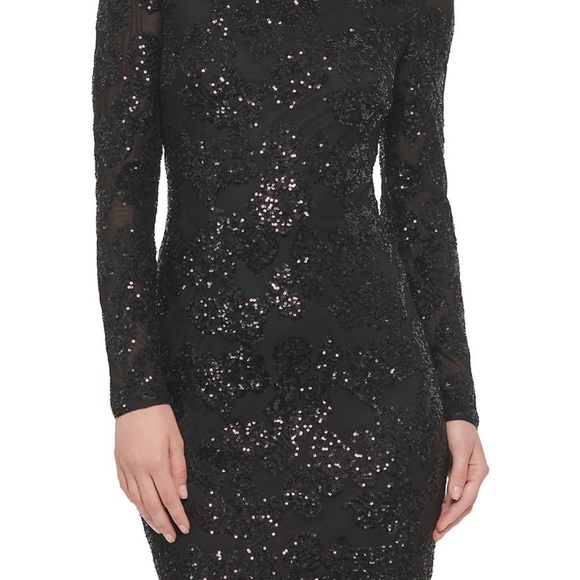 Eliza J Women’s Floral Sequined Cocktail Dress - Picture 2 of 5